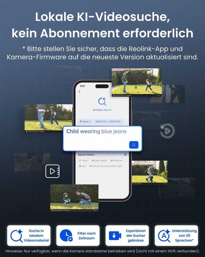 Reolink 16MP PoE Überwachungskamera Aussen mit 180° Dual-Objektiv, 2800 Lumen Beleuchtung, Vollfarb-