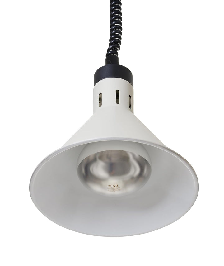 HENDI Wärmelampe, Konisch, Inkl. Bruchsicher Infrarotlampe, Höhenverstellbar, zum Warmhalten von Spe