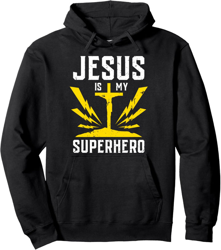 Jesus ist mein Superheld Geschenk für einen Christen Pullover Hoodie