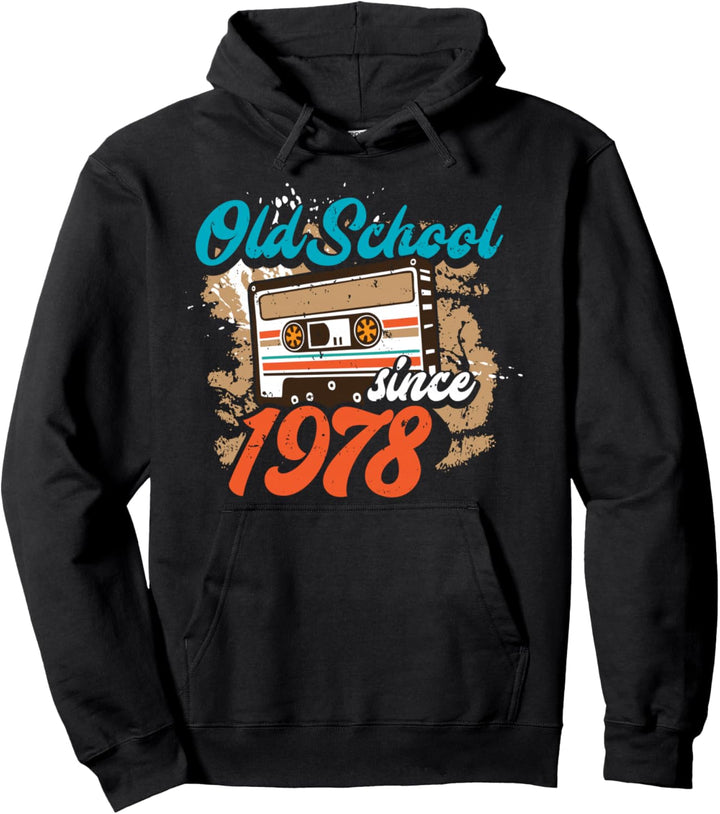 Old School Seit 1978 42. Geburtstagsgeschenk Retro Kassette Pullover Hoodie