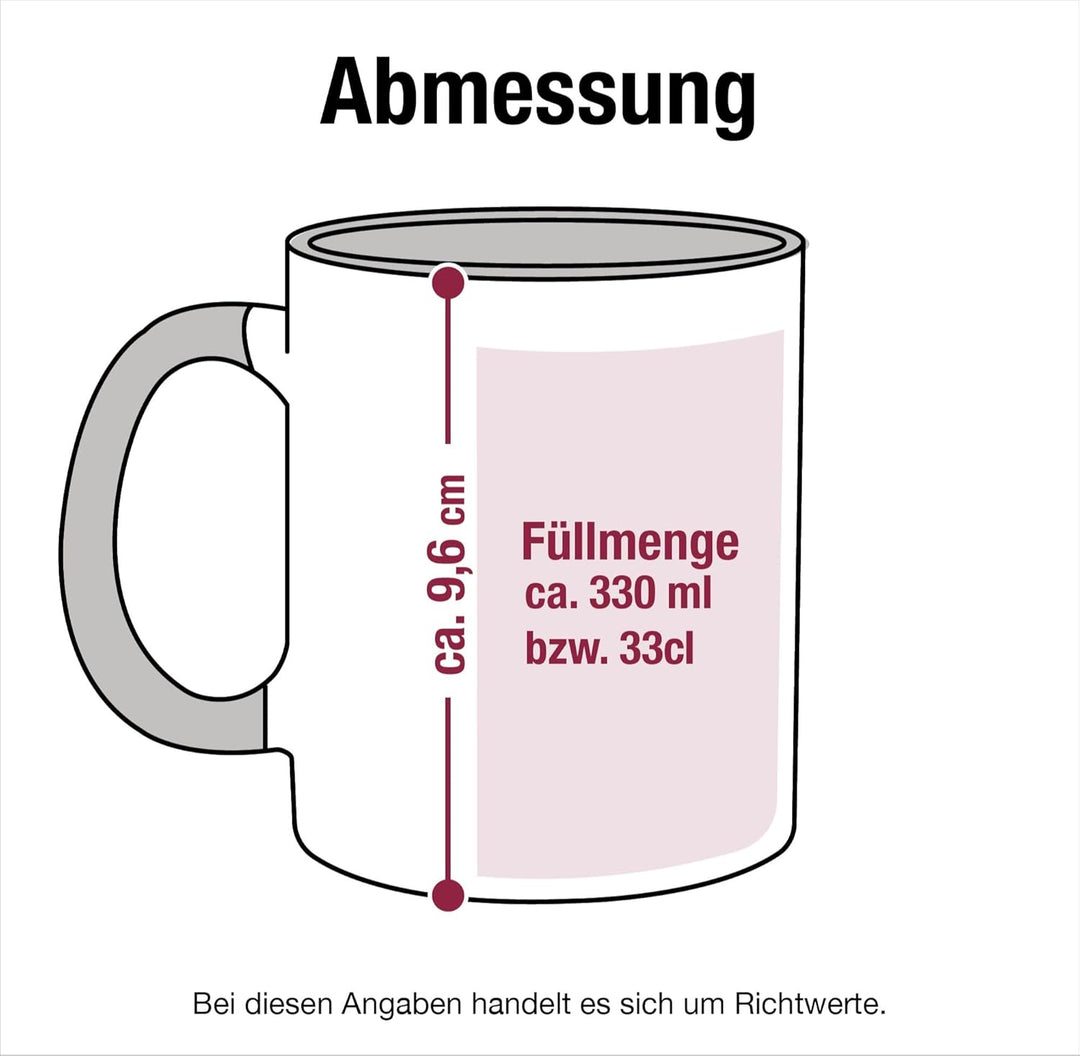 Tasse Tassen 325ml - eigenem - Foto Bild Geschenk I Dein Bild und Text - 325 ml - Bordeauxrot - foto