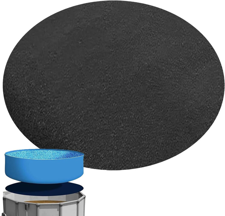 Yulokdwi Pool Bodenschutzmatte Rund 366,Poolunterlage Rund, Pool Bodenplane, Pool Bodenplane Schwarz