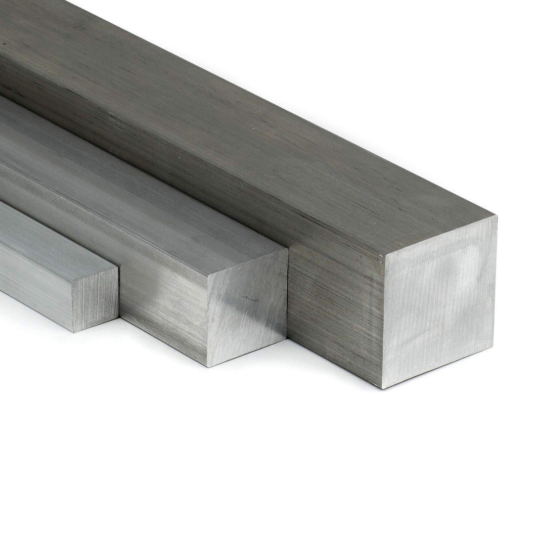 Aluminium Vierkant 60x60mm Länge = 400mm (40cm) zum Drehen, Fräsen, Bohren, Sägen L: 400mm (40cm), L