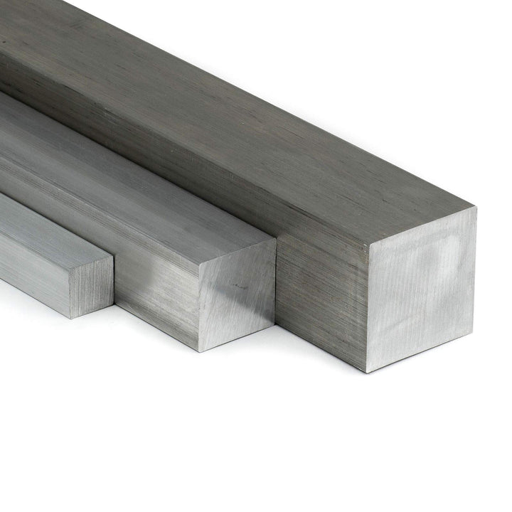 Aluminium Vierkant 60x60mm Länge = 400mm (40cm) zum Drehen, Fräsen, Bohren, Sägen L: 400mm (40cm), L