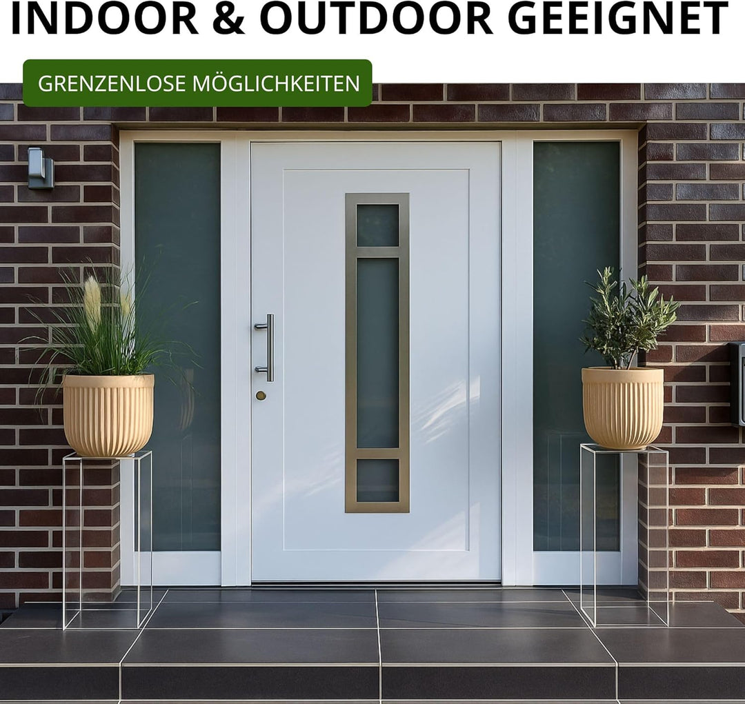 StarK® Blumenständer,Premium Acrylglas Dekosäule belastbar bis 30kg,Blumensäule,Pflanzenständer,Pode