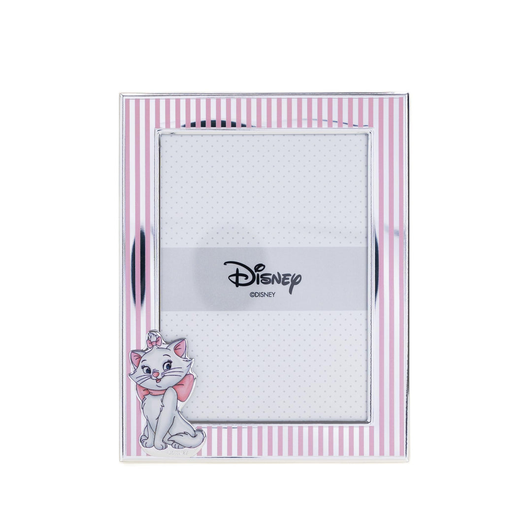 VALENTI & CO. Disney Baby - Minou Aristocats Bilderrahmen in Silber für Kinder, Geschenkidee für Tau