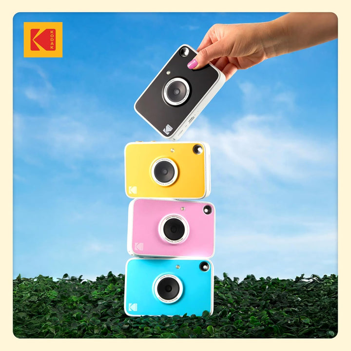 Kodak Printomatic+ Sofortbild-Digitalkamera, Zink-Fotopapier 2x3 (5,1x7,5 cm) 10 MP, RGB-LED, Set: T