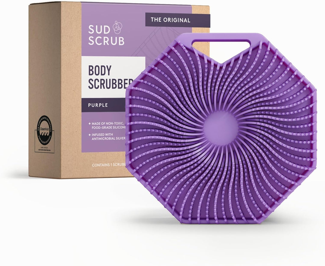 Sud Scrub Antimikrobieller Körperschrubber aus Silikon, Peeling-Körperschrubber für empfindliche Hau