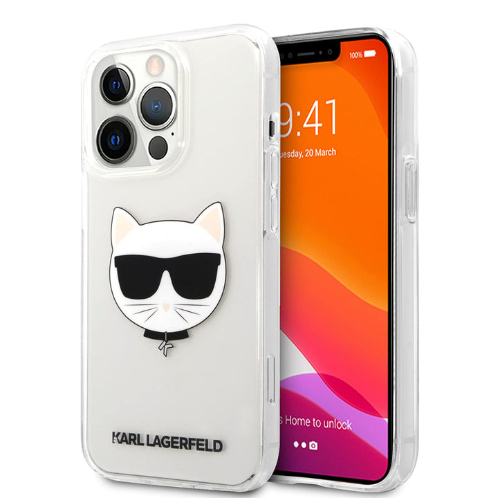 KARL LAGERFELD KLHCP13XCTR Hülle für iPhone 13 Pro Max 6,7" transparent Choupette Head