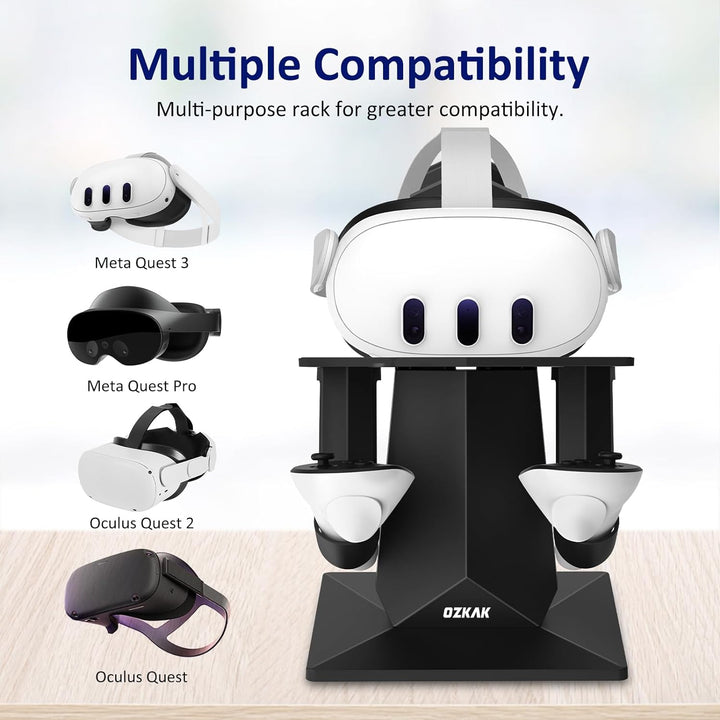 Ozkak VR Halterung kompatibel mit Quest 3/Quest 2/Meta Quest Pro/Oculus Quest Zubehör, VR-Kopfhörer