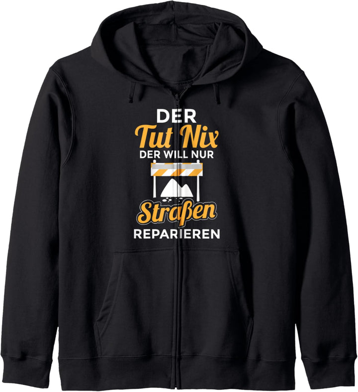 Strassenwärter Strassenarbeiter reparieren Beruf Kapuzenjacke