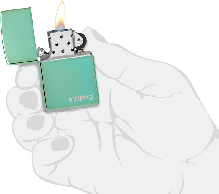Zippo Farbige Feuerzeuge Chameleon Logo, Chameleon Logo