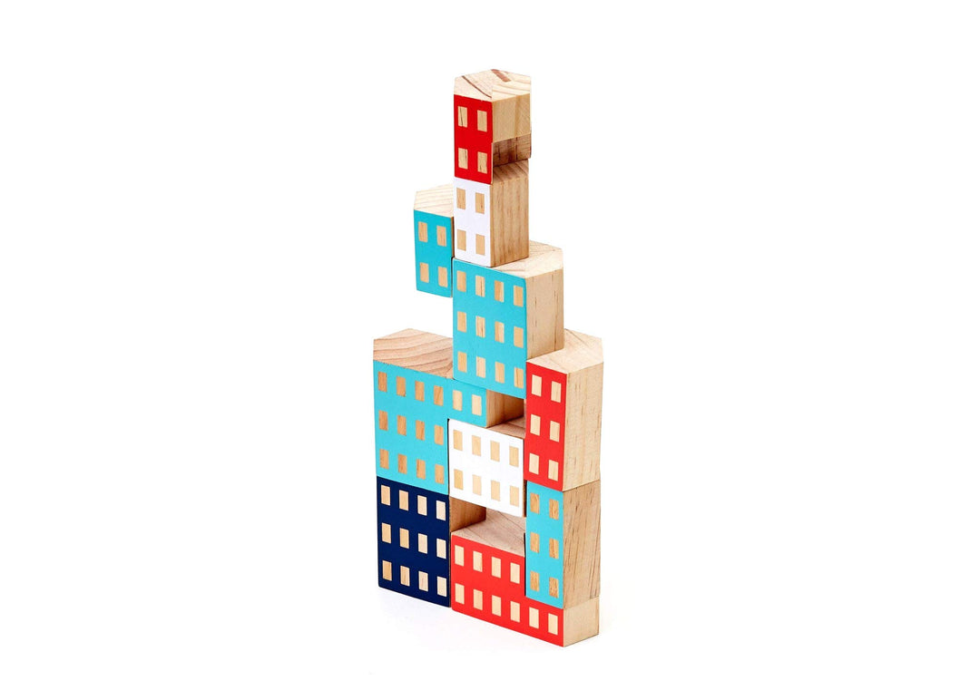 Areaware Blockitecture Habitat, 12,7 x 12,7 cm Mehrfarbig, Mehrfarbig