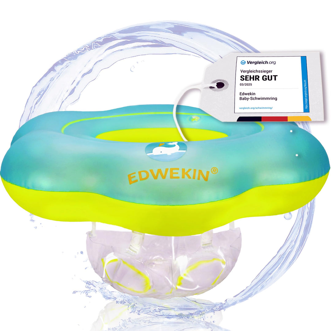 EDWEKIN® Baby Schwimmring, Mitwachsende Schwimmhilfe, Schwimmsitz Kleinkinder, Baby Float, Kinder Sc