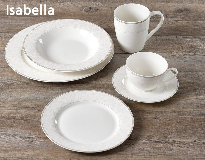Ritzenhoff & Breker Kaffeebecher-Set Isabella, 6-teilig, Porzellan, 350 milliliters, Kaffeebecher