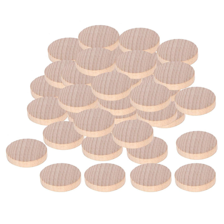 100 Stück runde Holzscheiben, handgefertigte unfertige Holzstücke Basteln für DIY Türhänger, Brandma