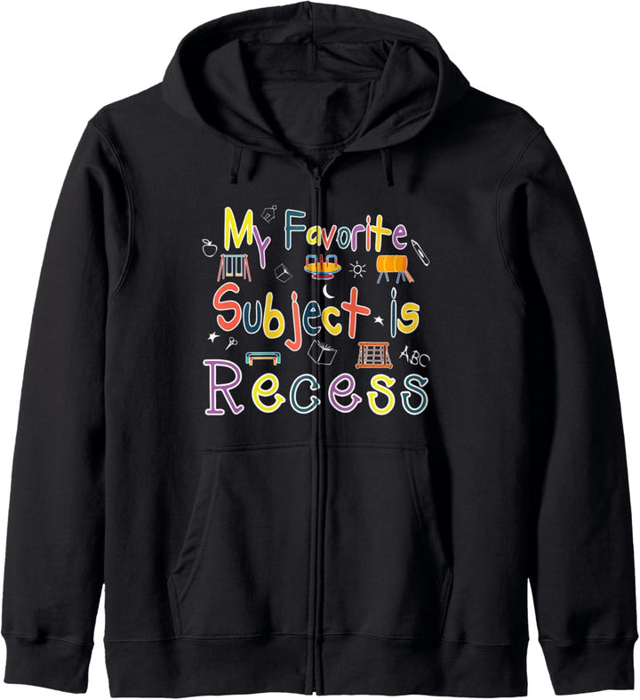 Mein Lieblingsfach Aussparung Lustige Schule Student Kapuzenjacke