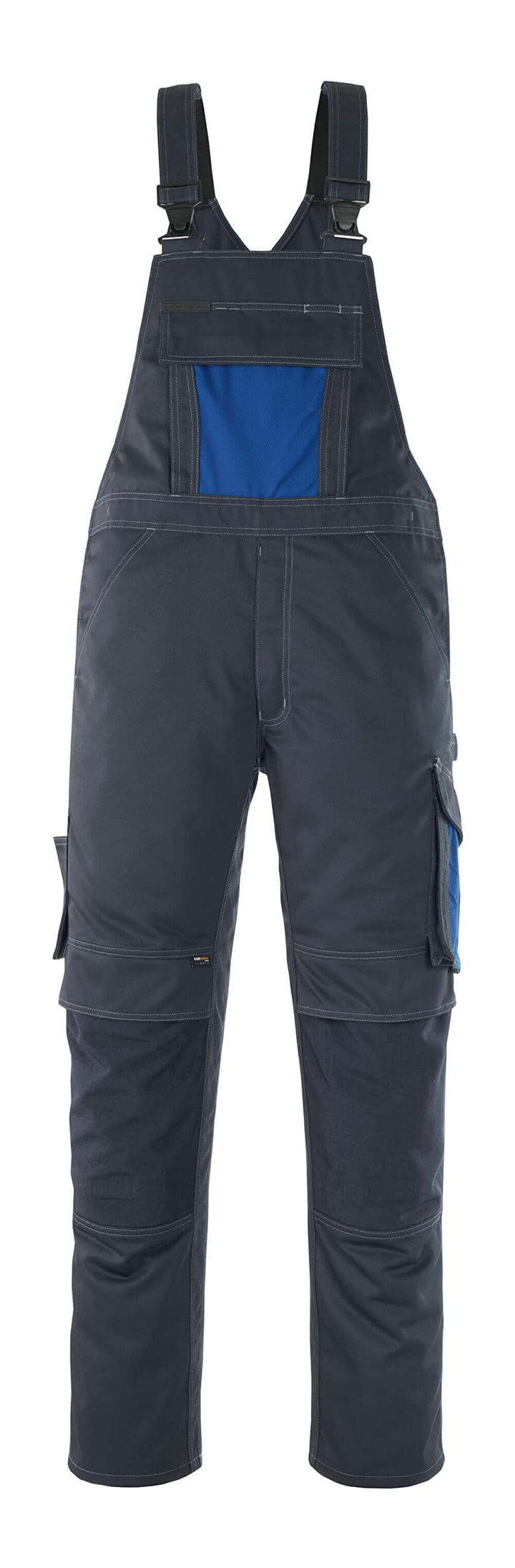 Mascot Latzhose "Leipzig", 1 Stück, L76cm/C46, schwarz/blau/kornblau, 12069203-01011-76C46