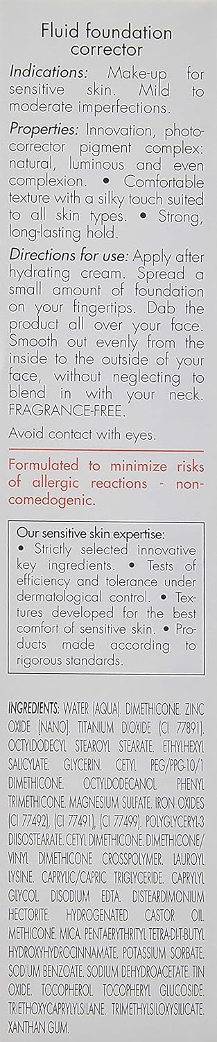 Avène Fluid Foundation Corrector SPF20, 30 ml 30 ml (1er Pack) No Color, 30 ml (1er Pack) No Color
