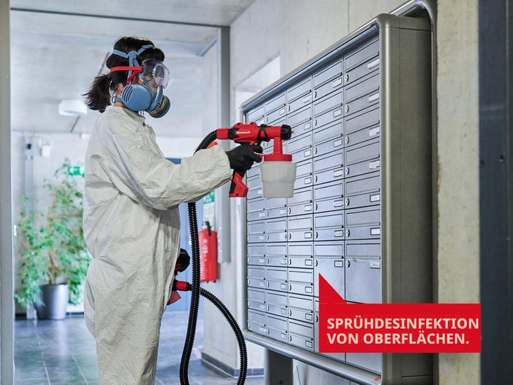 Einhell elektrisches Farbsprühsystem TC-SY 700 S (700 W, halbstationär, mittelgrosse bis grosse Arbe