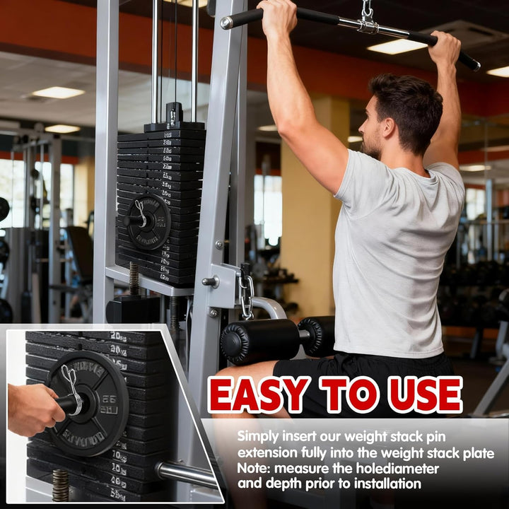 Dropset Pin Gym Gewichtsstapelstift, Tragbarer Ersatz Gym Pin für Zusatzgewicht &amp; Kraftstation, Fitn