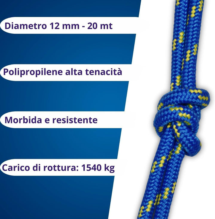 corderie Italiane 6006558 – 00 Braid corit 12 UNC M blau