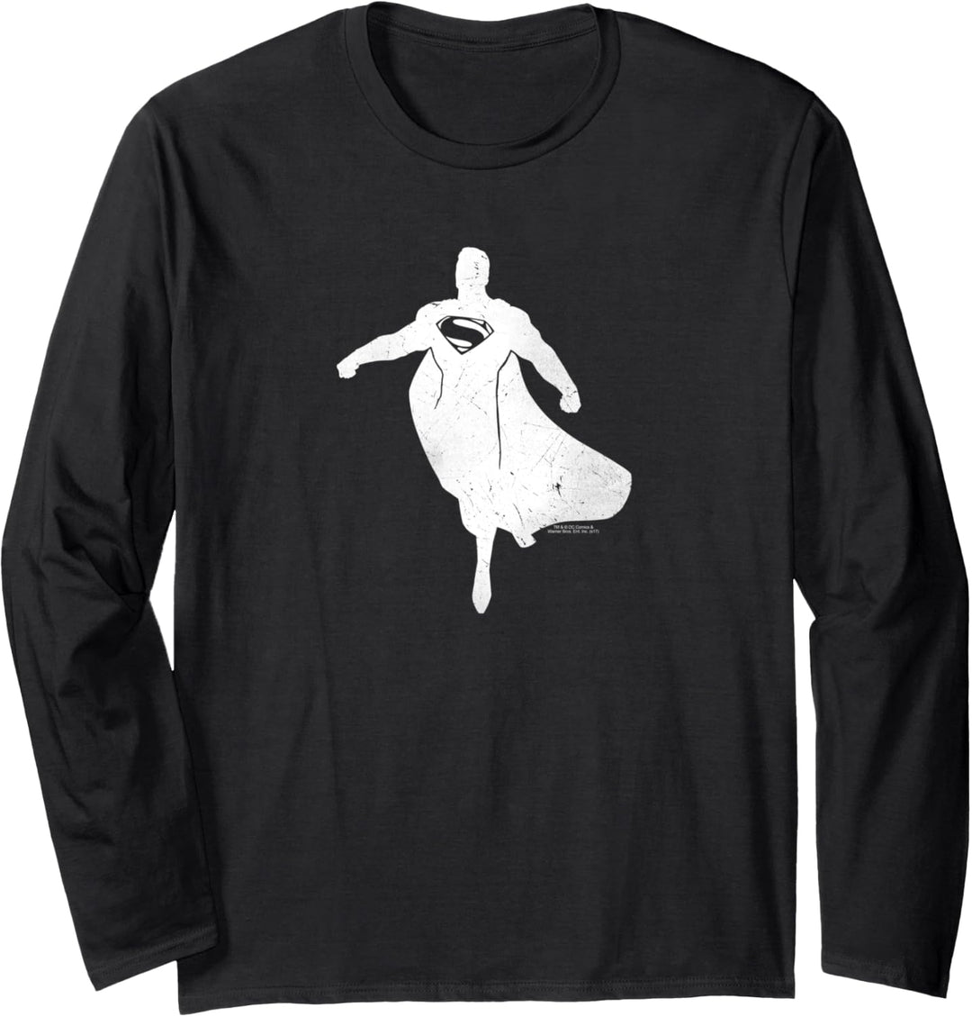 Batman v Superman Superman Silhouette Langarmshirt