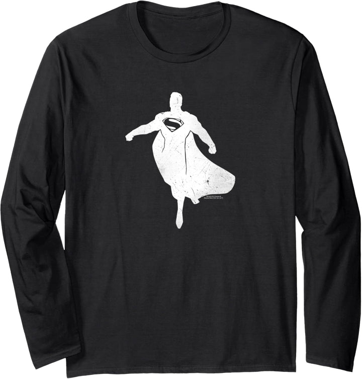 Batman v Superman Superman Silhouette Langarmshirt