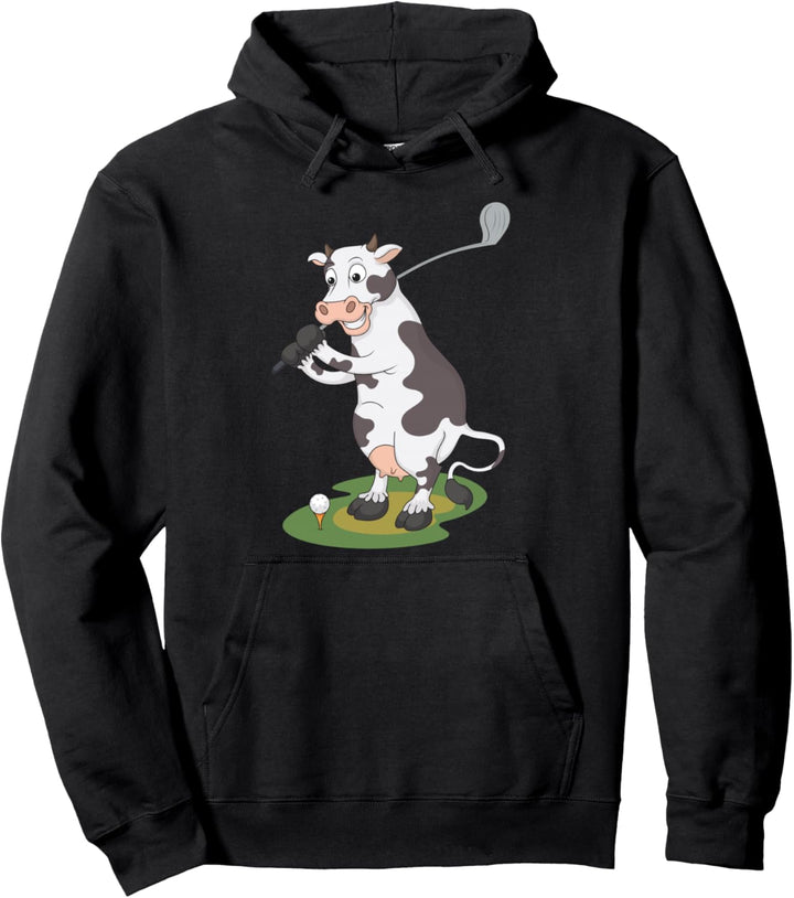 Golfende Kuh / Kuh Golf Pullover Hoodie
