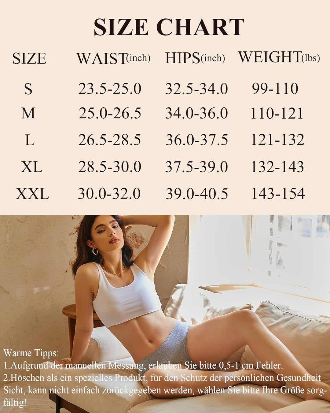 ALL OF ME 6er Pack Unterhosen Damen Baumwolle Unterwäsche Frauen Set Cotton Panties Slips Mehrpack H