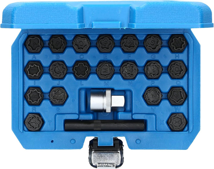BRILLIANT TOOLS BT691360 Felgenschloss-Sortiment | für Audi22-tlg. [Powered by KS TOOLS]