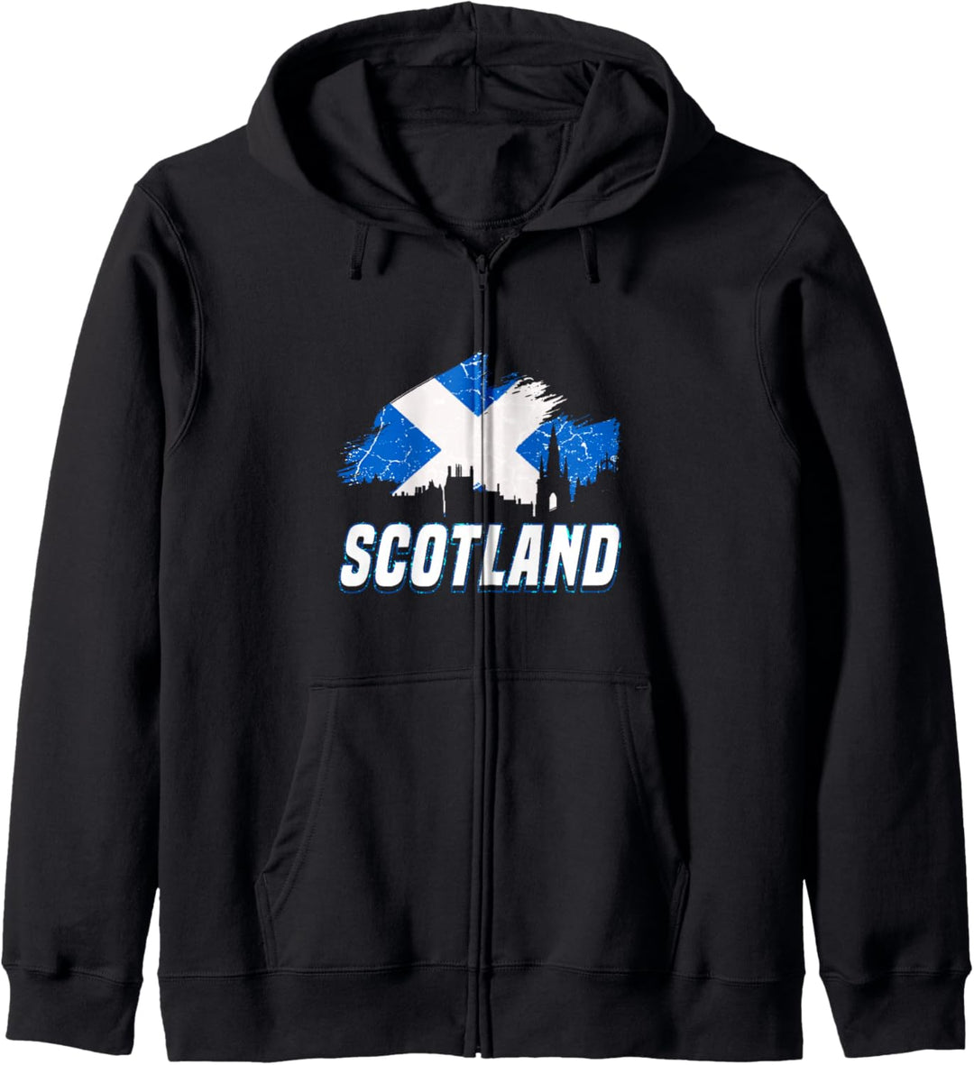 Schottland Flagge Schottisches Wappen Dudelsack Urlaub Land Kapuzenjacke