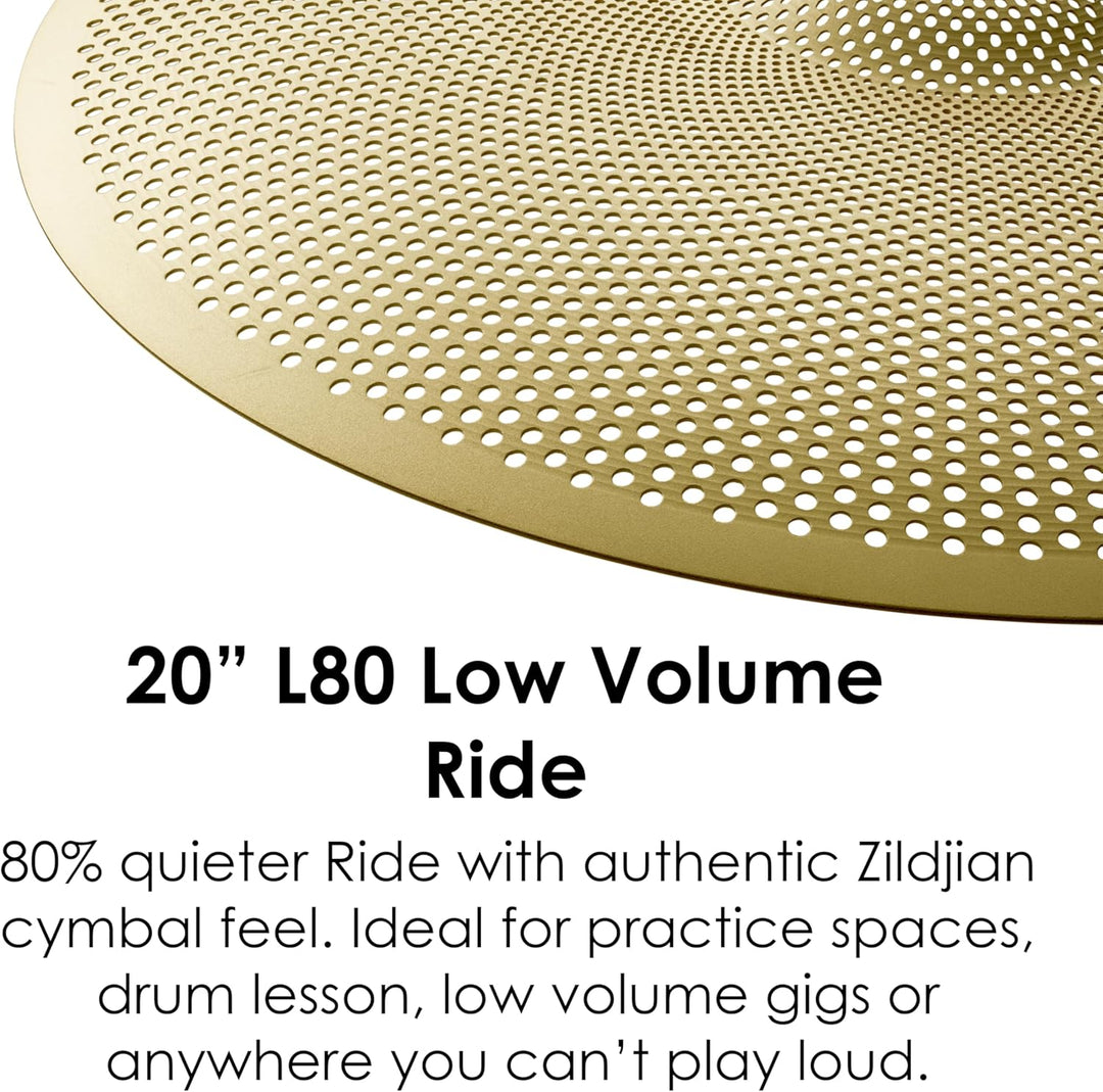 Zildjian L80 Series - Low Volume 20" Ride Cymbal, Ride