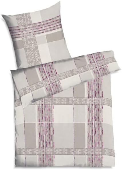 Kaeppel Bettwäsche Satin pink-beige Grösse 155x220 cm (80x80 cm) 155x220 cm + 80x80 cm Pink Beige, 1