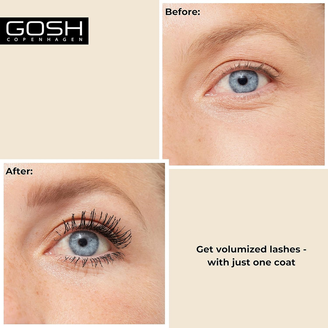GOSH Wimperntusche & Eyeliner Geschenkset EYECANDY 2-teilig I wasserfeste Mascara für extra Länge &