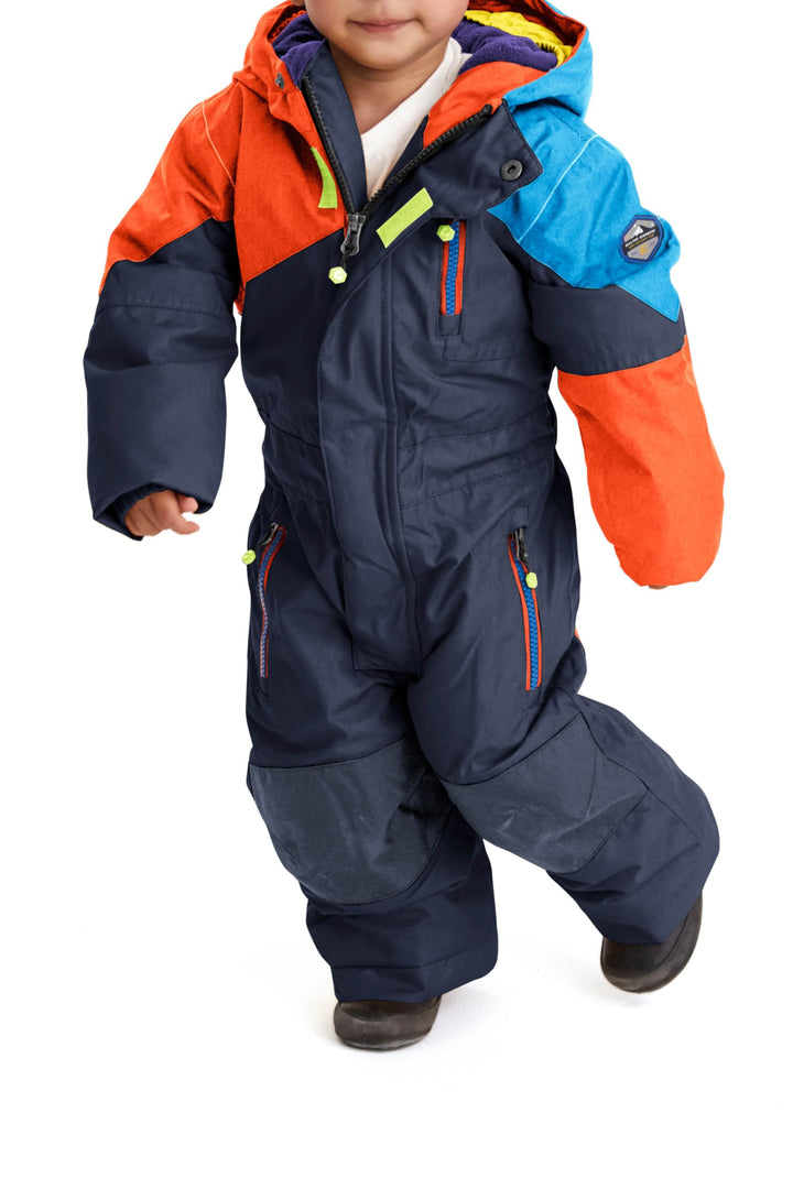 Killtec Unisex Kinder Kesley Mini Skioverall/Schneeanzug Mit Kapuze 98-104 Dunkelnavy, 98-104 Dunkel
