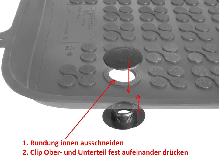 AZUGA Hohe Gummi Fussmatten passend für Mercedes B-Klasse ab 11/2011-2018 (W246) AZ10300196