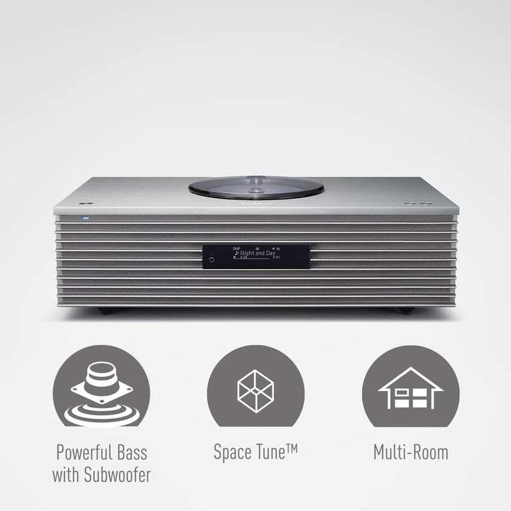Technics OTTAVA SC-C65EG-S All-in-One-Musiksystem mit CD-Player, DAB+-Radio, USB, Bluetooth &amp; Chrome
