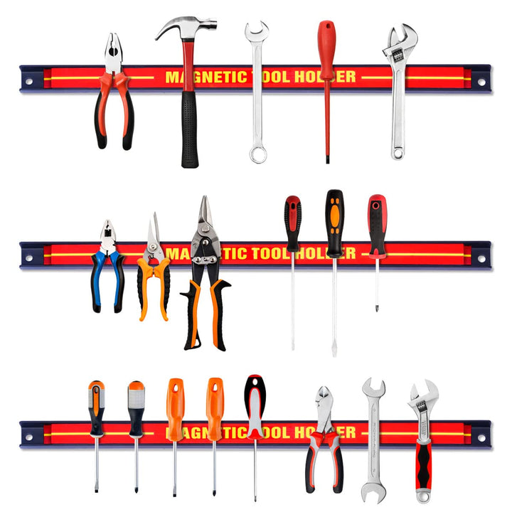 GIANTEX 3x Magnetleiste Werkzeug 46 cm Werkzeughalter Magnet stark Magnetschiene für Werkzeug Magnet