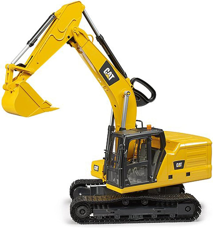 bruder 02483 - Cat Schaufelbagger - 1:16 Baustelle Baufahrzeug Löffelbagger Arbeiter bworld Baumasch