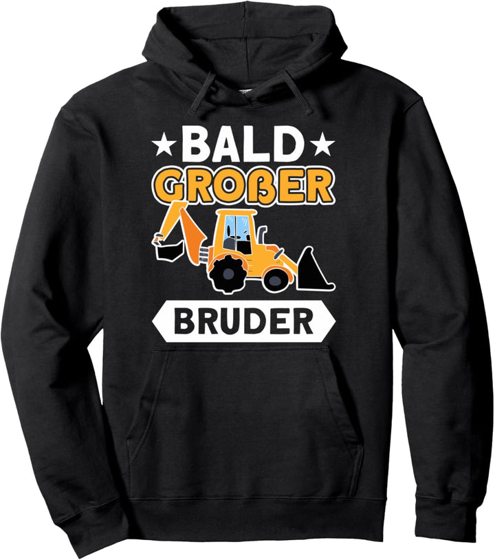 Grosser Bruder Geschwister Baggerfahrer Bagger Pullover Hoodie