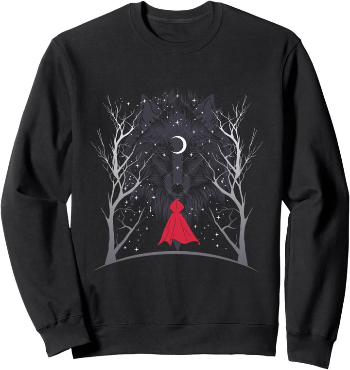 Rotkäppchen und der Wolf im Mondschein - Okkult, Witchcraft Sweatshirt
