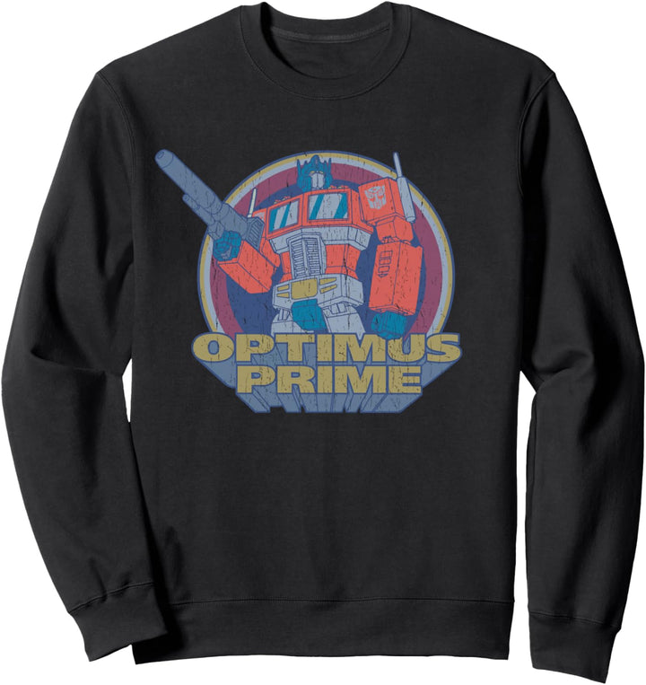 Transformers Optimus Prime Emblem, Vintage-Stil Sweatshirt