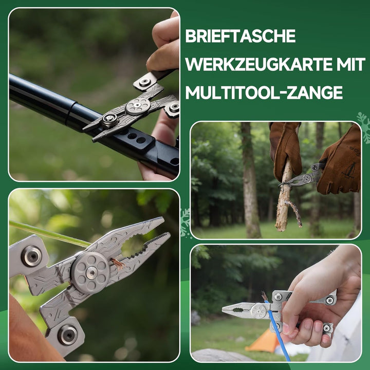 NexTool Faltbares Multitool,Kreditkarten Multi Tool 20 in 1 Edelstahl Wallet Multitool Werkzeug mit