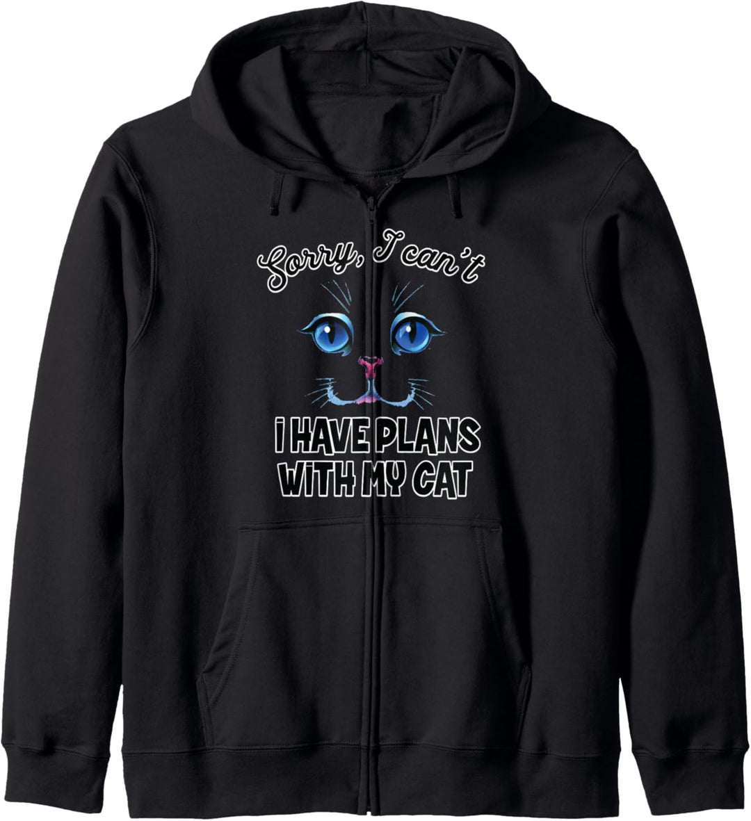 Sorry Kann Nicht Pläne Mit Katze Miezekatzen Fan Kätzchen Kapuzenjacke
