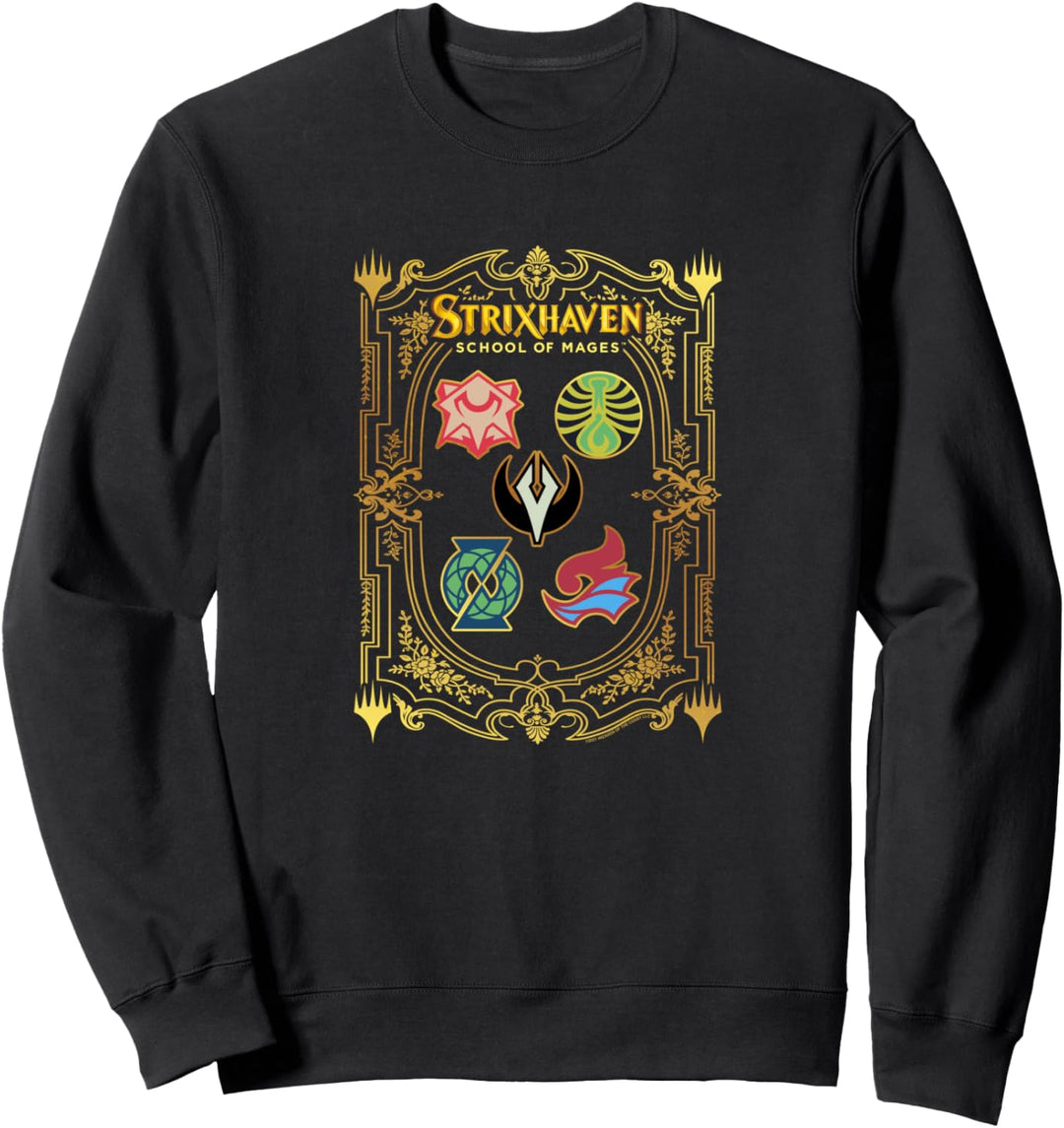 Magic: The Gathering Strixhaven Magic School Bordered Crests Sweatshirt