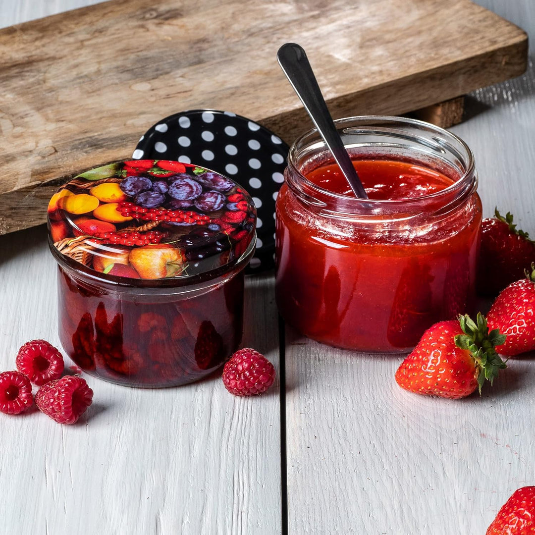 KADAX 10er Set Marmeladengläser 330ml TO82 Taps, Pack of 10, Einmachgläser Vorratsgläser Mason Jar m