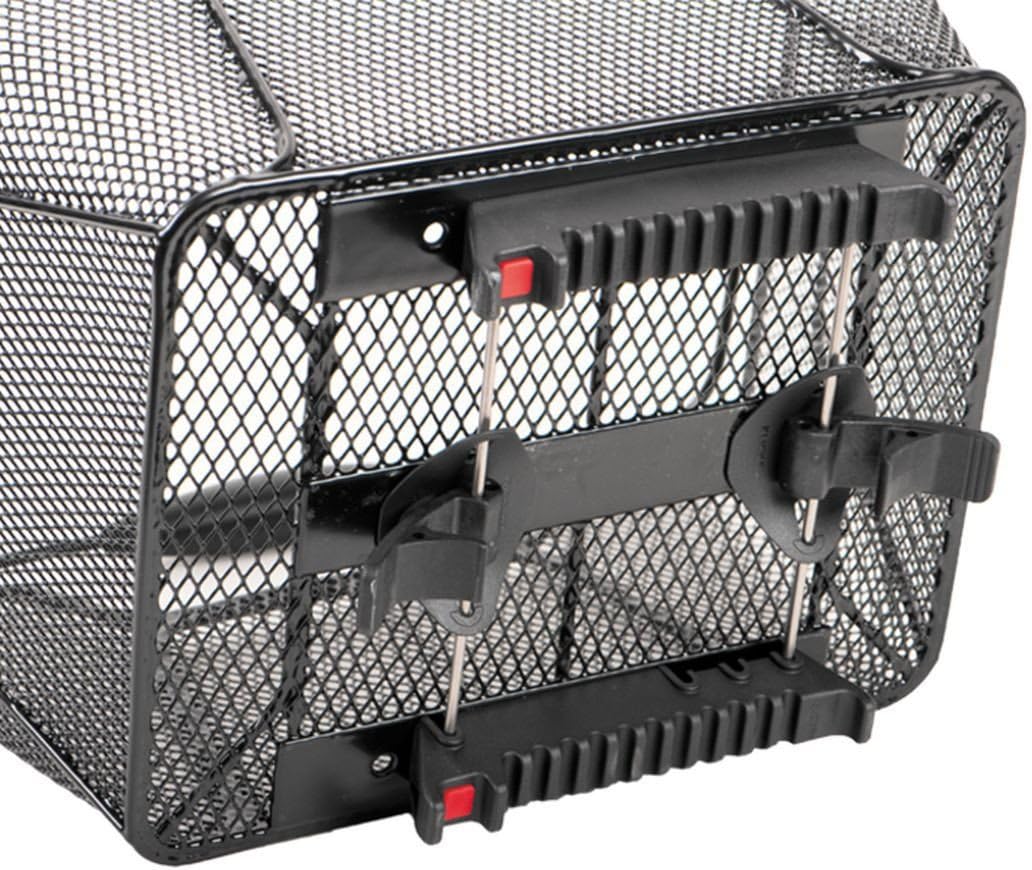 Unix Unisex – Erwachsene Reano Topklip Fahrradkorb, schwarz, 41x30x21cm