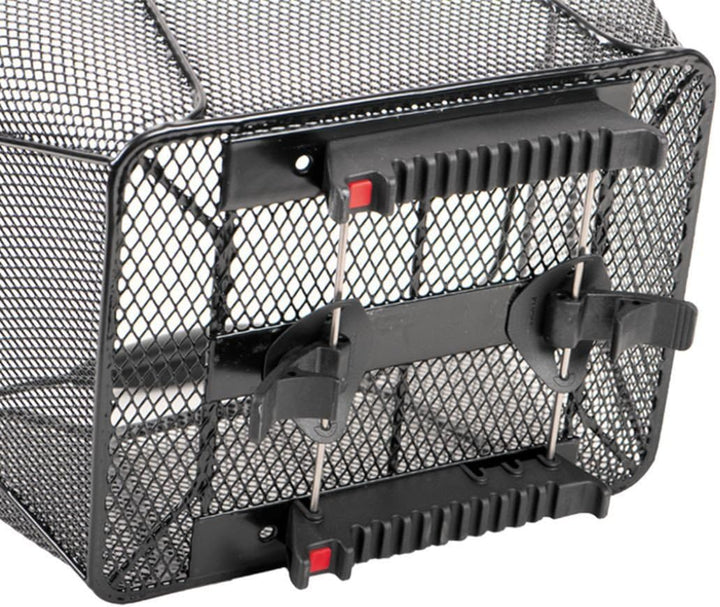 Unix Unisex – Erwachsene Reano Topklip Fahrradkorb, schwarz, 41x30x21cm