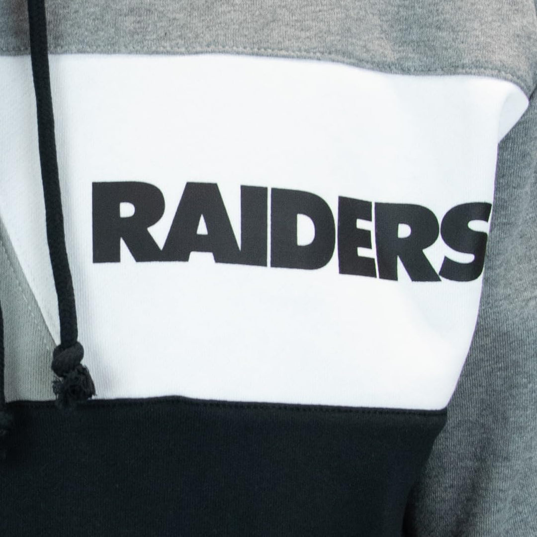 Mitchell &amp; Ness NFL Color Blocked Fleece Hoodie S Oakland Raiders, S Oakland Raiders